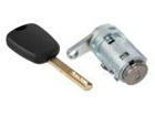 Peugeot 307 FL 2005- door lock / insert with keys front door Left