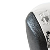 SKODA OCTAVIA MK2 II 04-11 Gear / gearbox knob BLACK + CHROME LID 5+R + LEATHER Lever Gaiter WITH FRAME