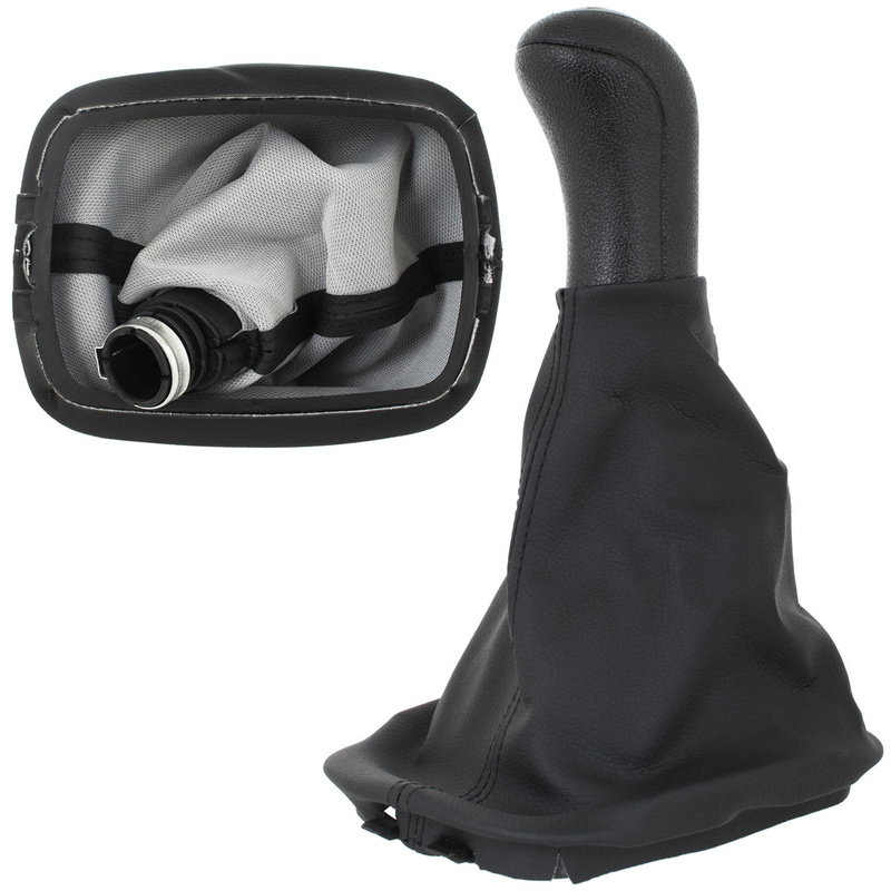 SKODA OCTAVIA MK1 I 96-11 Gear / gearbox knob BLACK 5+R + Lever Gaiter WITH FRAME 1U0711141