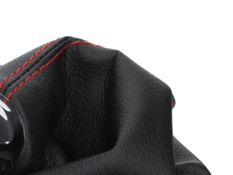 Audi A4 B8 07-15 Gear shift knob black + CHROM 6 speed + Gear Shift Lever Cover / Gear stick gaiter black