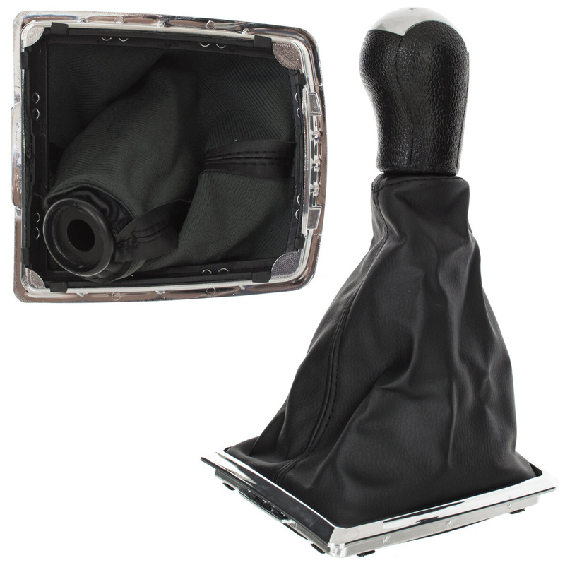 Ford Focus Mk2 04-08 Gear shift knob SILVER + Lever Gaiter with frame CHROM 5 Gear