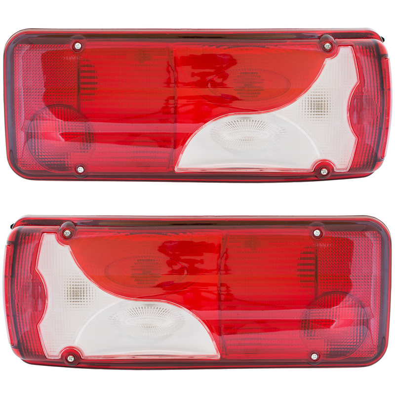 VW Crafter KONTENER 2006- lampa tylna CZERWONO-BIAŁA lewa + prawa 2 szt. KPL