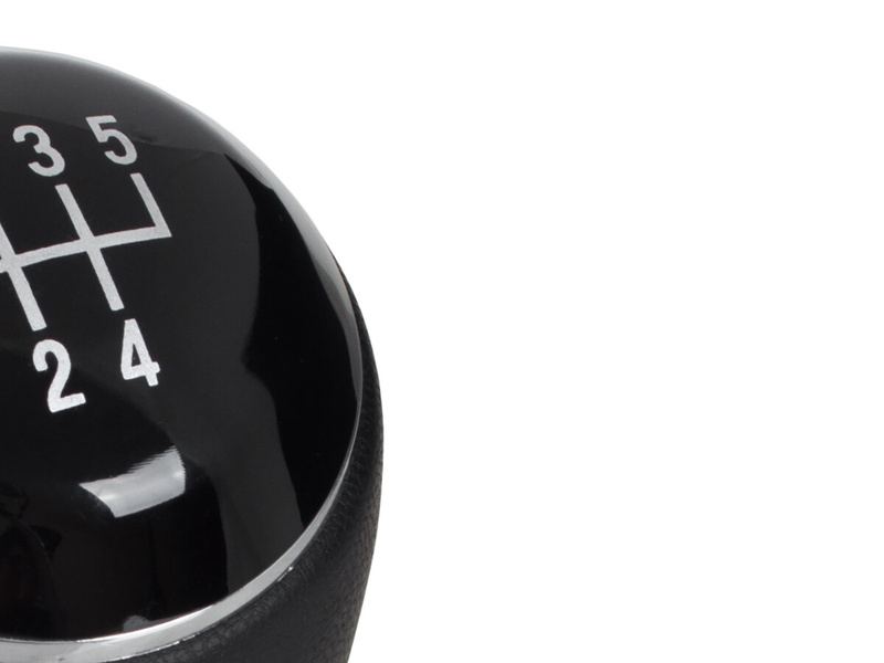 VW Passat B6 06-11 Gear shift knob BLACK LEATHER 5 Gear