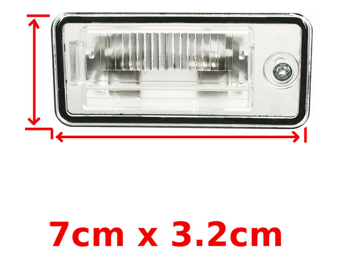Audi A3 A4 A6 A8 Q7 lampka podświetlenia tablicy rejestracyjnej lewa