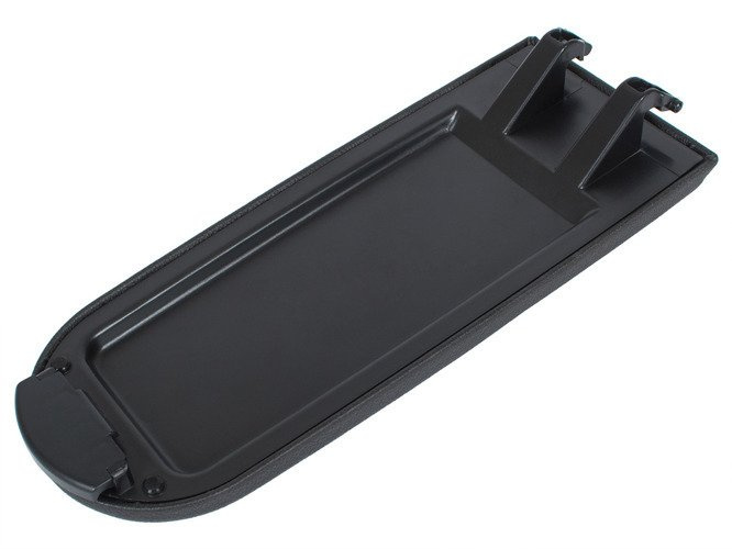 Skoda Roomster Armrest flap with button and upholstery set BLACK EKOLEATHER