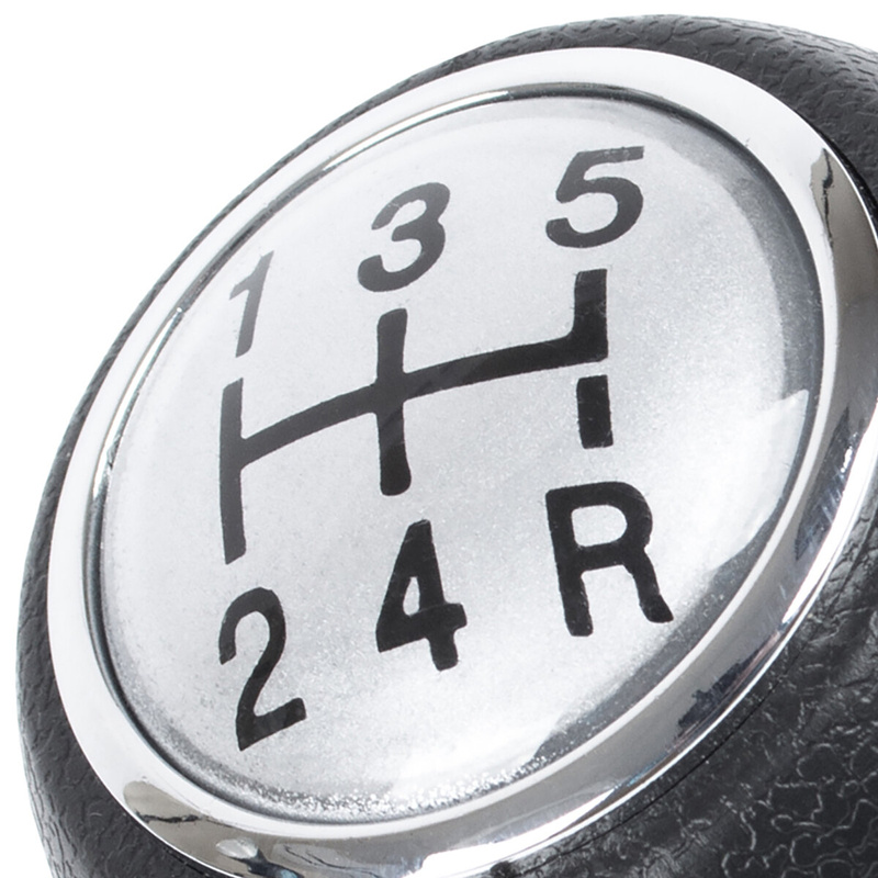 Peugeot 206 Gear shift knob SILVER + BLACK SCHEME 5 Gear