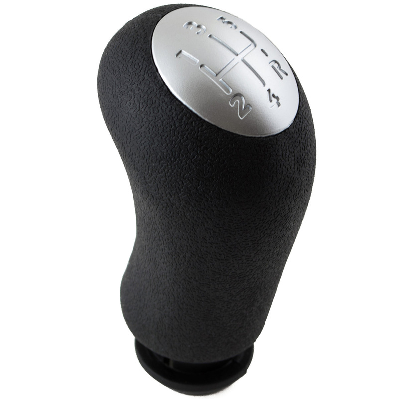 RENAULT MEGANE MK2 II 02-09 Gear / gearbox knob BLACK + MAT CHROME CAP 5+R 8200079112