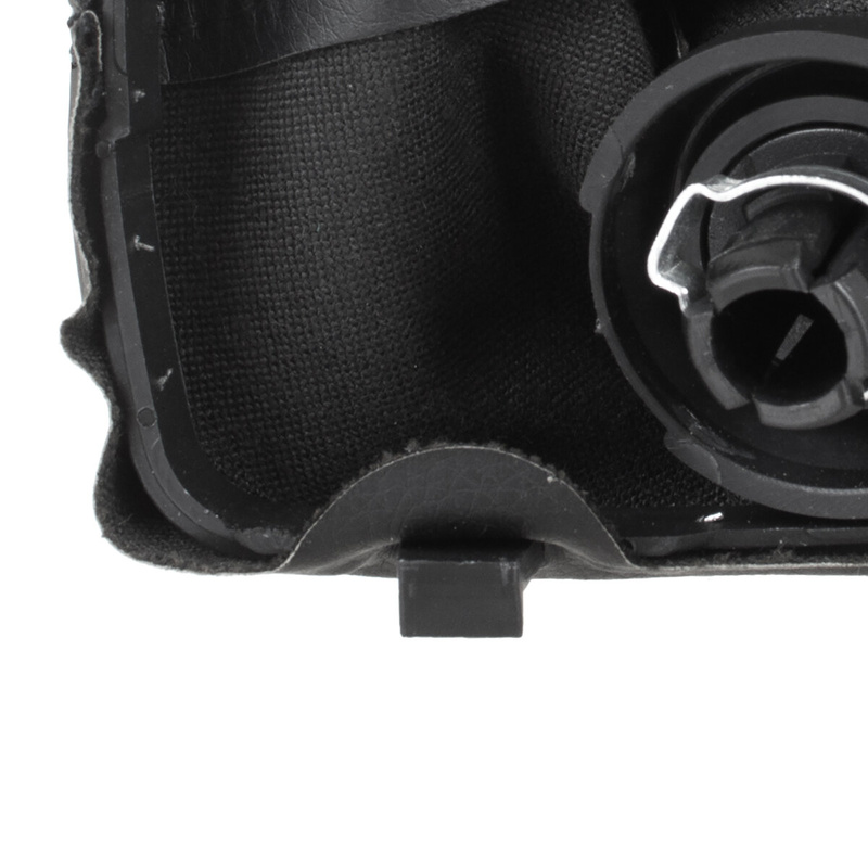 AUDI A3 8L 00-06 Gear / gearbox knob BLACK + SILVER RING + BLACK LID 6+R + Lever Gaiter WITH FRAME