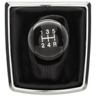 Ford Focus Mk2 04-08 Gear shift knob BLACK + Lever Gaiter with frame CHROM 5 Gear