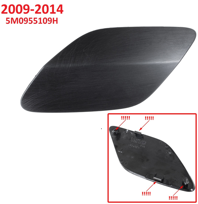 VW Golf PLUS 09-14 zaślepka spryskiwacza reflektora CZARNA lewa