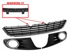 VW Golf VI Hatchback 08-13 Bumper ventilation grill Left + Right + Center set