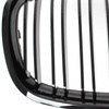 BMW X5 E70 06-13 atrapy między reflektory (nerki) lewa + prawa kpl. BLACK GLOSSY DOUBLE BAR