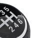Fiat Ducato II III 94-14 Gear shift knob BLACK + CHROM 6 Gears