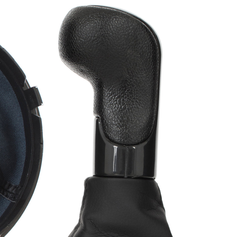 SKODA ROOMSTER 07- / 2007- Gear / gearbox knob BLACK 5+R + Lever Gaiter WITH FRAME