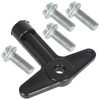 Renault Clio II III Laguna II Megane I II Modus Scenic II Hubcap wrench + 4 screws set Standard version 28mm
