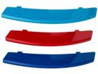 BMW 5 E60 / E61 03-10 nakładki na atrapę grill (nerkę) M-PAKIET 3 szt. KPL