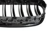 BMW 5 F10 / F11 10-17 atrapy między reflektory (nerki) lewa + prawa kpl. BLACK GLOSSY DOUBLE BAR