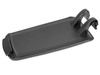 Seat Exeo 2008- Armrest flap with button and upholstery set BLACK EKOLEATHER THICK HINGES