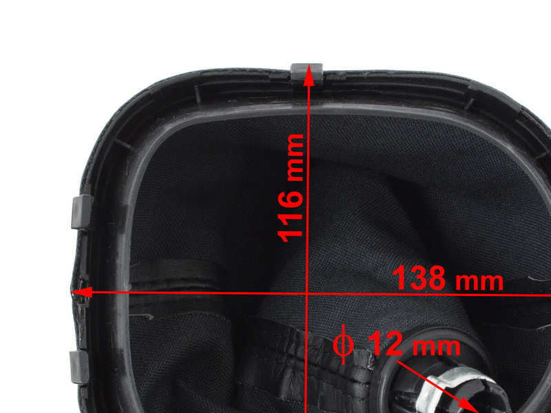 VW Caddy III FL 10-15 Gear shift knob + Gear Shift Lever Cover / Gear stick gaiter 5 speed