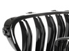 BMW 5 F10 / F11 10-17 atrapy między reflektory (nerki) lewa + prawa kpl. BLACK GLOSSY DOUBLE BAR