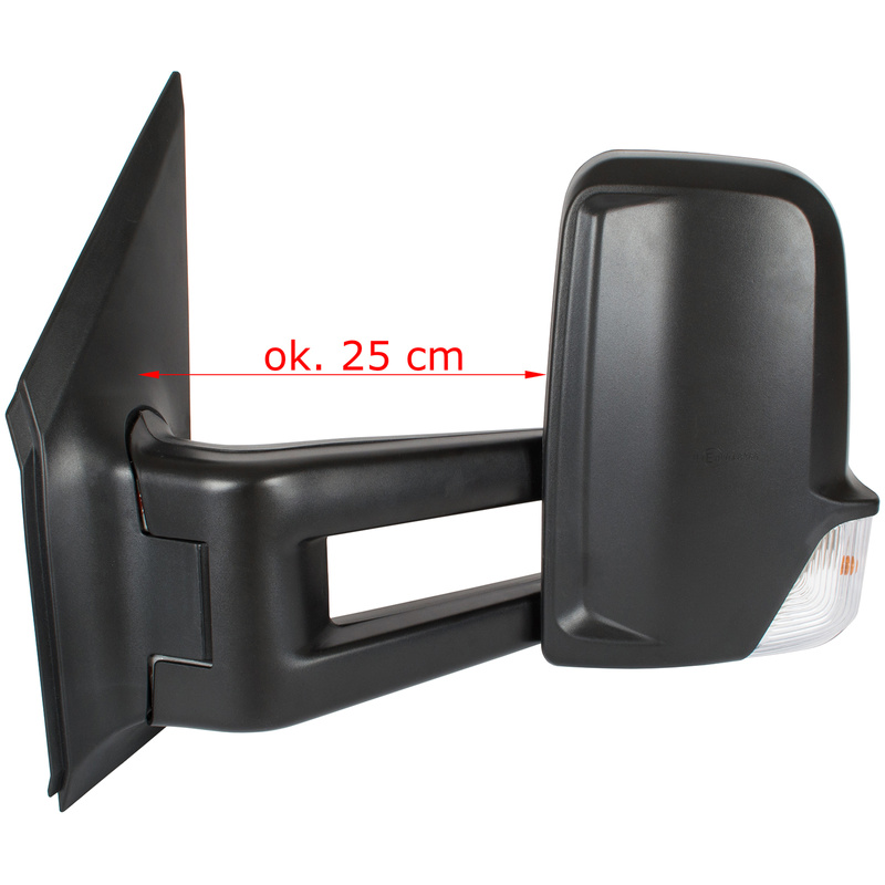 Mercedes Sprinter 2005- Mirror / rear-view exterior mirror  electric adjusted, heated Long arm 25 CM left