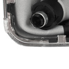 VW GOLF MK4 IV 98-05 Gear / gearbox knob BLACK + SILVER RING + BLACK LID 5+R + Lever Gaiter WITH CHROME FRAME (12MM)