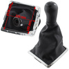 Ford Focus Mk2 04-08 Gear shift knob BLACK + Lever Gaiter with frame CHROM 5 Gear