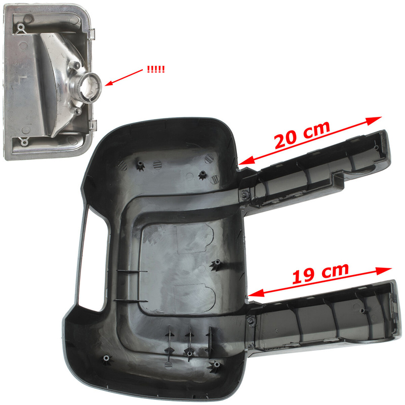 Fiat Ducato 2006- obudowa lusterka zewnętrznego lewa + DŁUGIE RAMIĘ KPL + KIERUNKOWSKAZ 2 szt. KPL