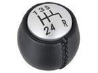 Alfa Romeo 147 00-10 Gear shift knob black + SILVER 5 speed