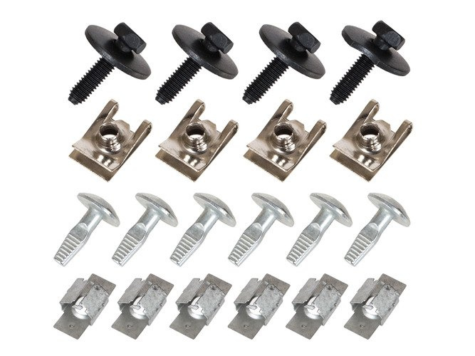 Peugeot 207 07-13 zestaw spinek do mocowania osłony silnika 20szt. KPL