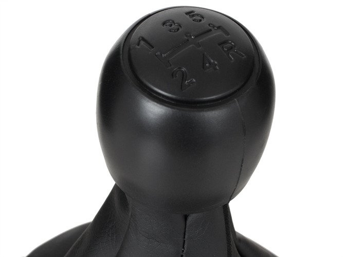 Fiat Panda 2003- Gear shift knob BLACK + Lever Gaiter 5 Gear