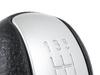 Nissan Juke 2010- Gear shift knob 5 speed black + SILVER