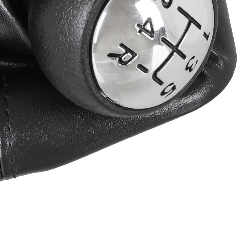 CITROEN C5 Gear / gearbox knob BLACK + CHROME CAP + LEVER GAITER 5+R 