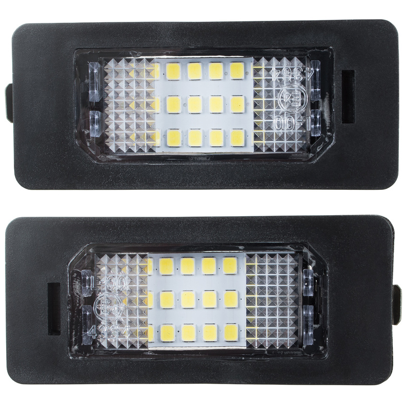 BMW E39 E60 E61 E82 E88 E90 E91 E92 E93 X5 E70 X6 E71 E72 lampki podświetlenia tablicy rejestracyjnej LED 2 szt. kpl.