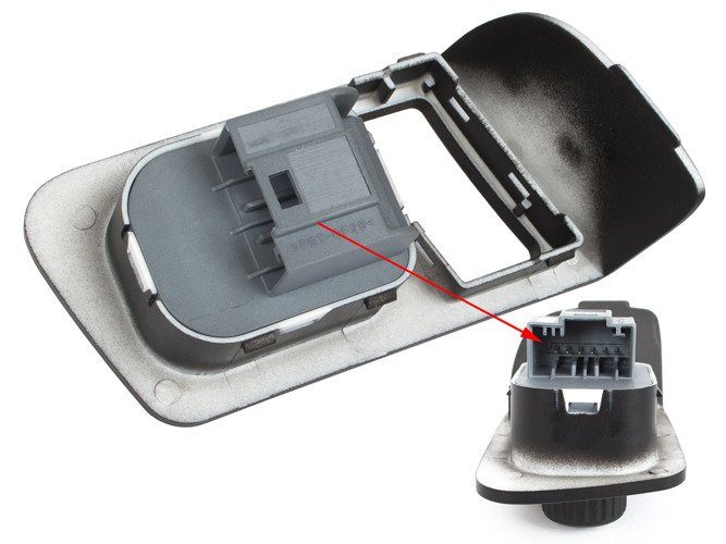 VW Caddy 2003- Mirror switch / adjustment panel