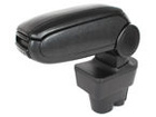 Peugeot 207 2006- armrest set BLACK EKOLEATHER + mounting kit