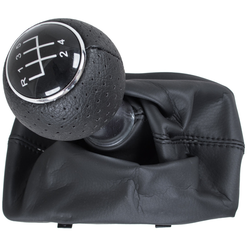 Audi A4 B6 00-04 Gear shift knob BLACK + Lever Gaiter BLACK S-Line