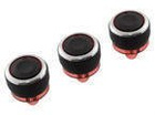 Citroen C2 03-09 Airflow adjustment knob Black 3 pcs set