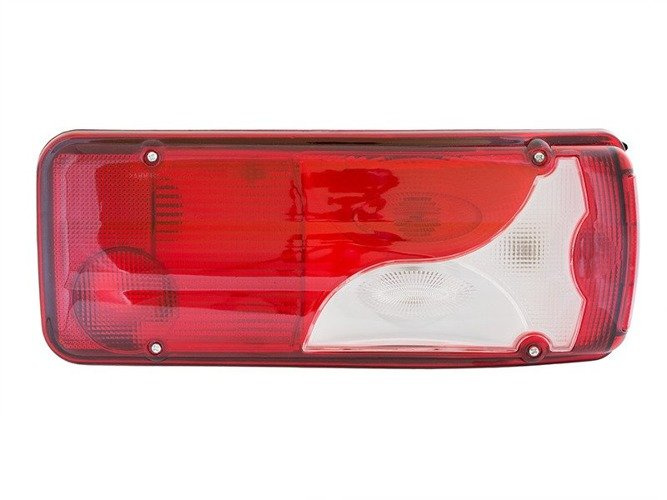 MAN TGA TGL TGM TGS TGX lampa tylna CZERWONO-BIAŁA prawa