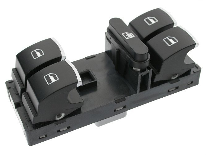 VW Jetta III 05-10 Window lifter (electric sterring version) control panel CHROM