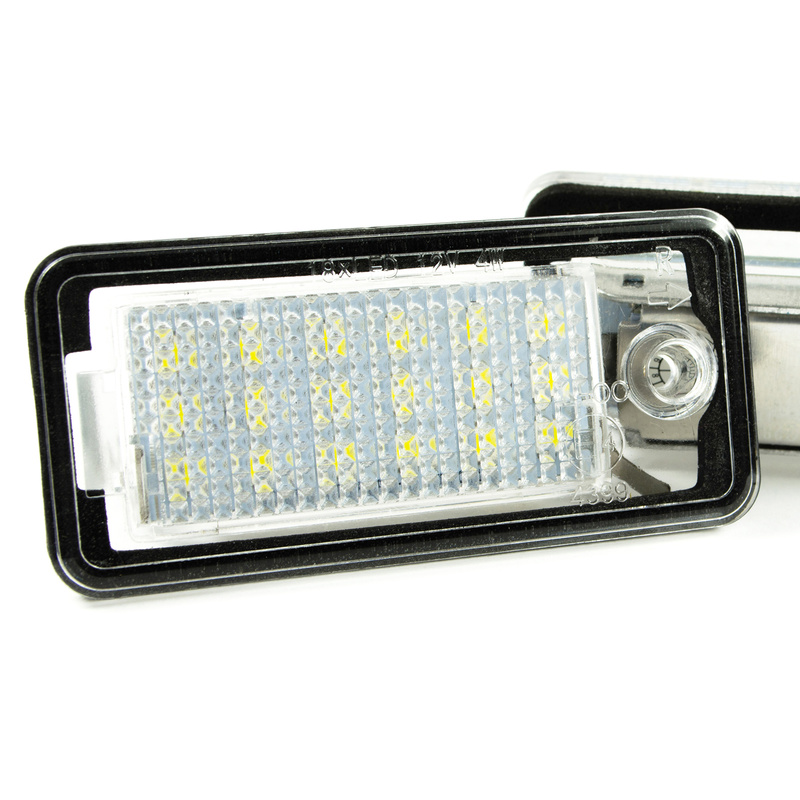 FÜR AUDI A3 A4 A6 A8 Q7 LED-KENNZEICHENLEUCHTEN, 2-TLG. + 2X SCHRAUBE
