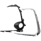 Toyota COROLLA 2019- CHROM + CZARNA ramka halogenu lewa