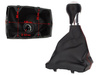 Audi A5 8T 07-16 Gear shift knob black + CHROM 6 speed + Gear Shift Lever Cover / Gear stick gaiter black