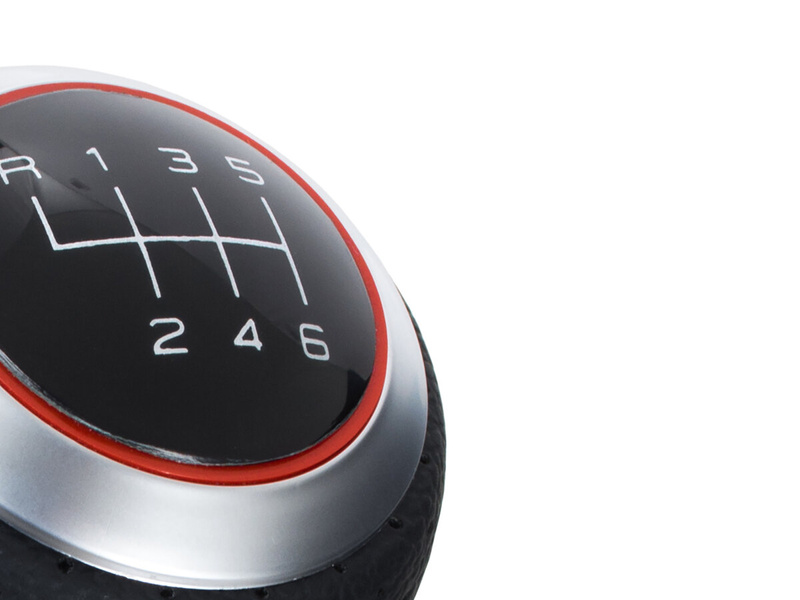Audi A3 8L 96-03 Gear shift knob S-LINE BLACK + SILVER 6 Gears
