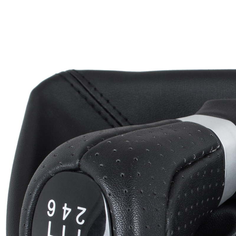 BMW 1 E81 07-11 Gear shift knob BLACK 6 Gears + Lever cover / gaiter
