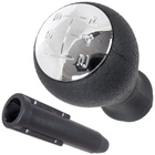 Peugeot 207 gałka zmiany biegów SCHEMAT CHROM + adapter / przejściówka dźwigni drążka gałki zmiany biegów 2 szt. KPL