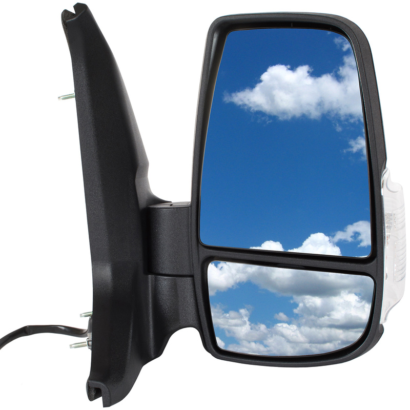 Ford Transit Mk8 14-19 wing mirror electric WHITE Indicator Right
