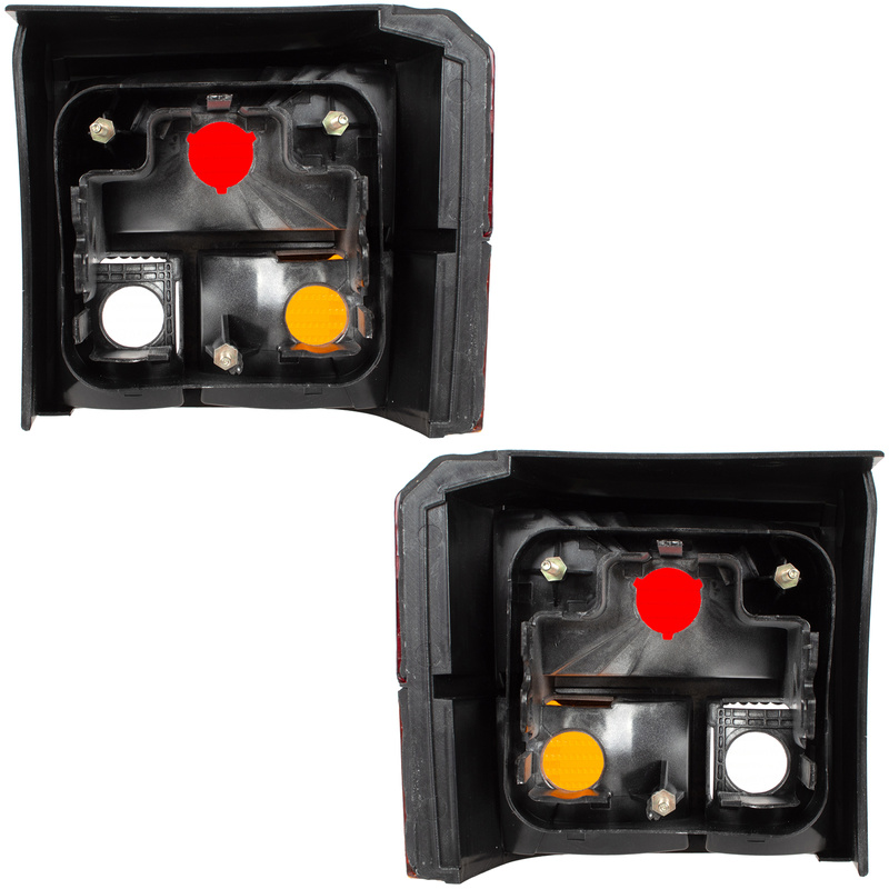 VW T4 90-04 BUS Exterior rear lamps orange-red Left + Right set *