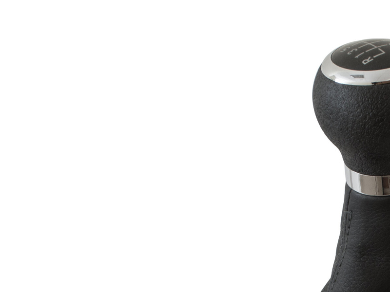 VW Passat B6 05-10 Gear shift knob BLACK + Lever Gaiter BLACK with frame CHROM 5 Gear
