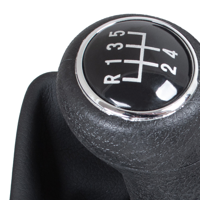 Audi A4 B8 07-15 Gear shift knob BLACK 5 Gear + Lever Gaiter BLACK